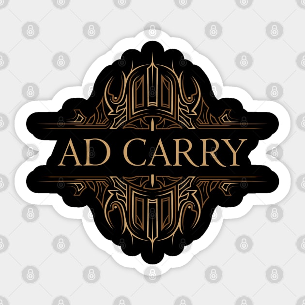 Ad Carry Sticker by Ostakos